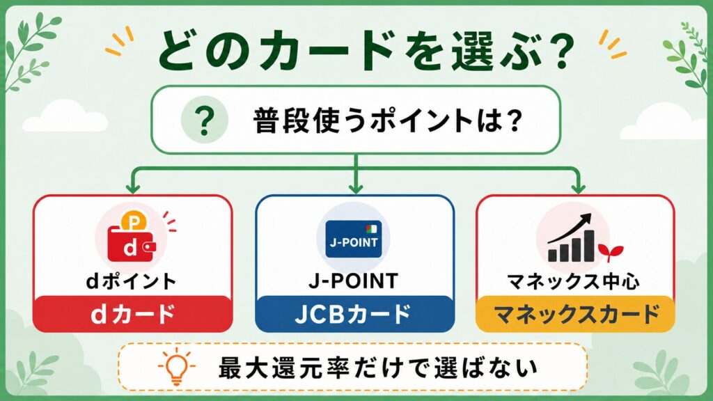 「あなたに合うカード」選択図