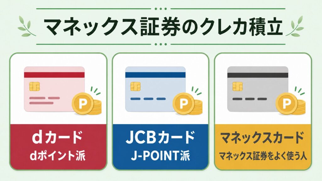 3種類のカードとポイント